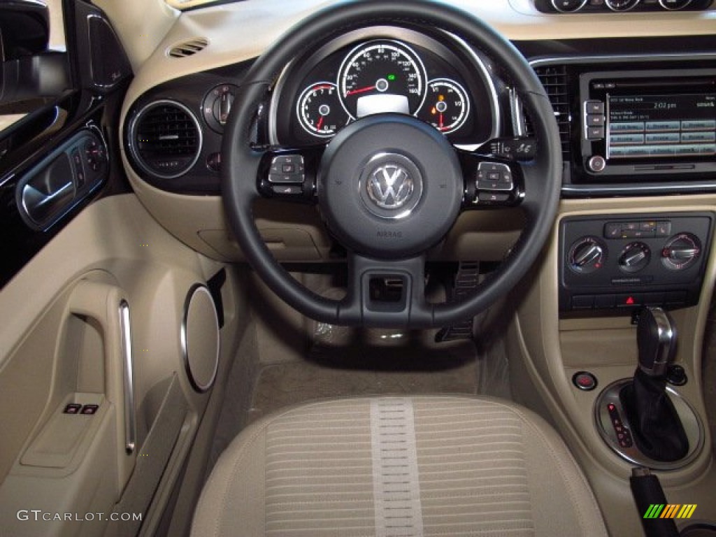 2014 Volkswagen Beetle R-Line Beige Dashboard Photo #86356821