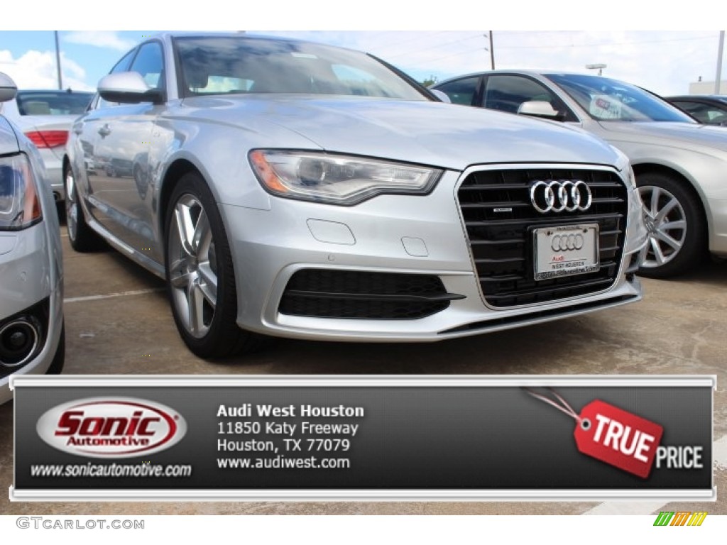 2014 A6 3.0 TDI quattro Sedan - Ice Silver Metallic / Black photo #1