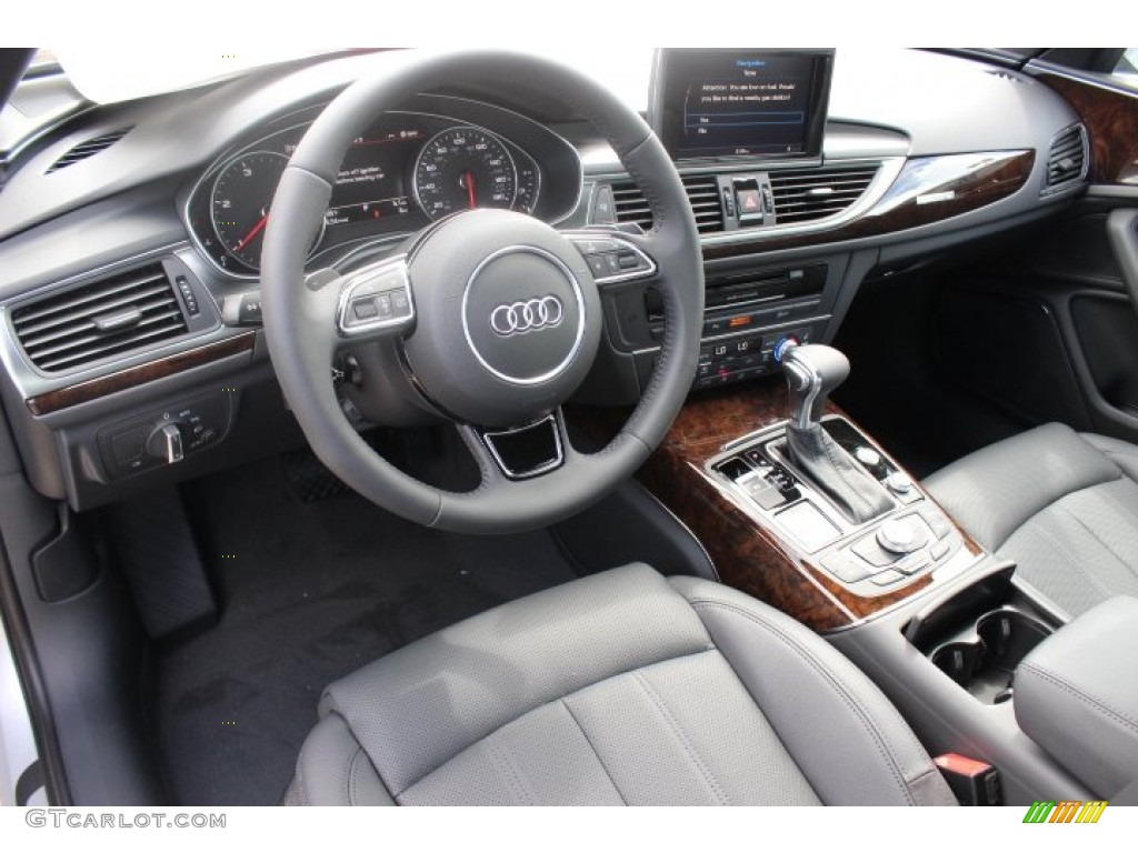 Black Interior 2014 Audi A6 3.0 TDI quattro Sedan Photo #86358063