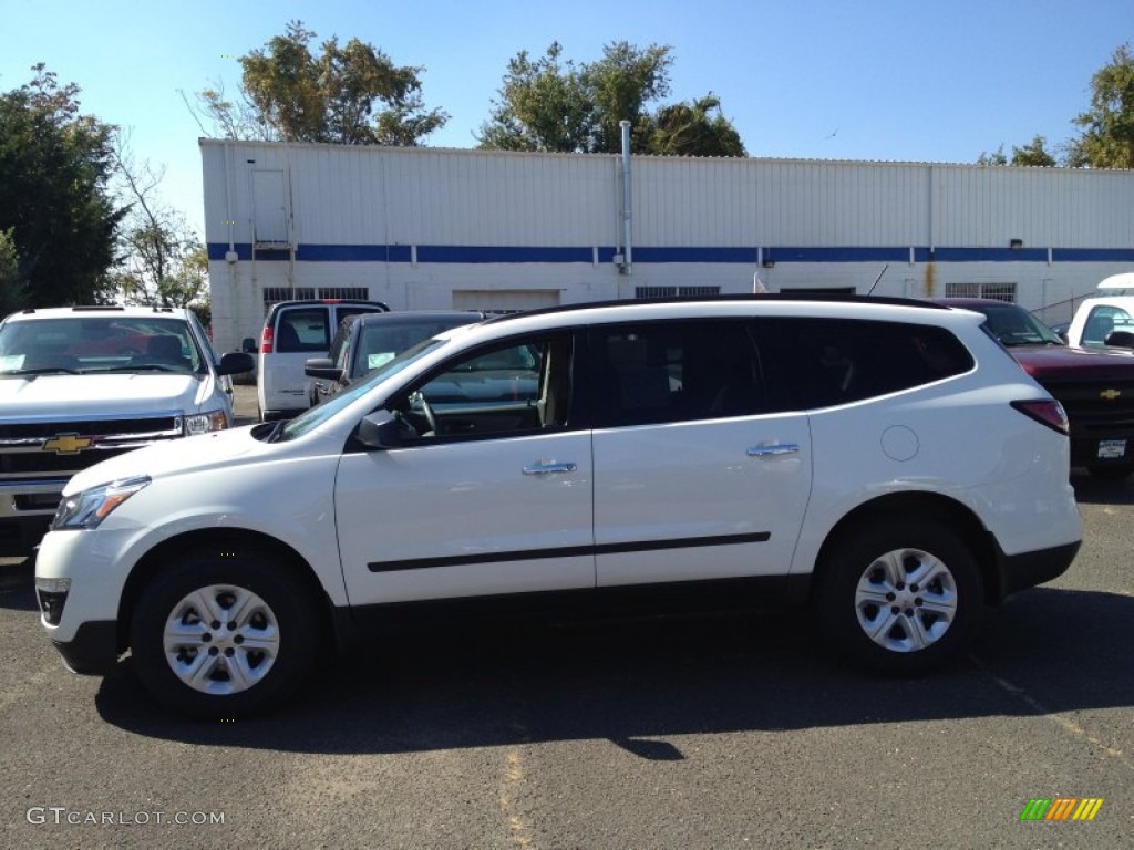 2014 Traverse LS - White / Dark Titanium/Light Titanium photo #3