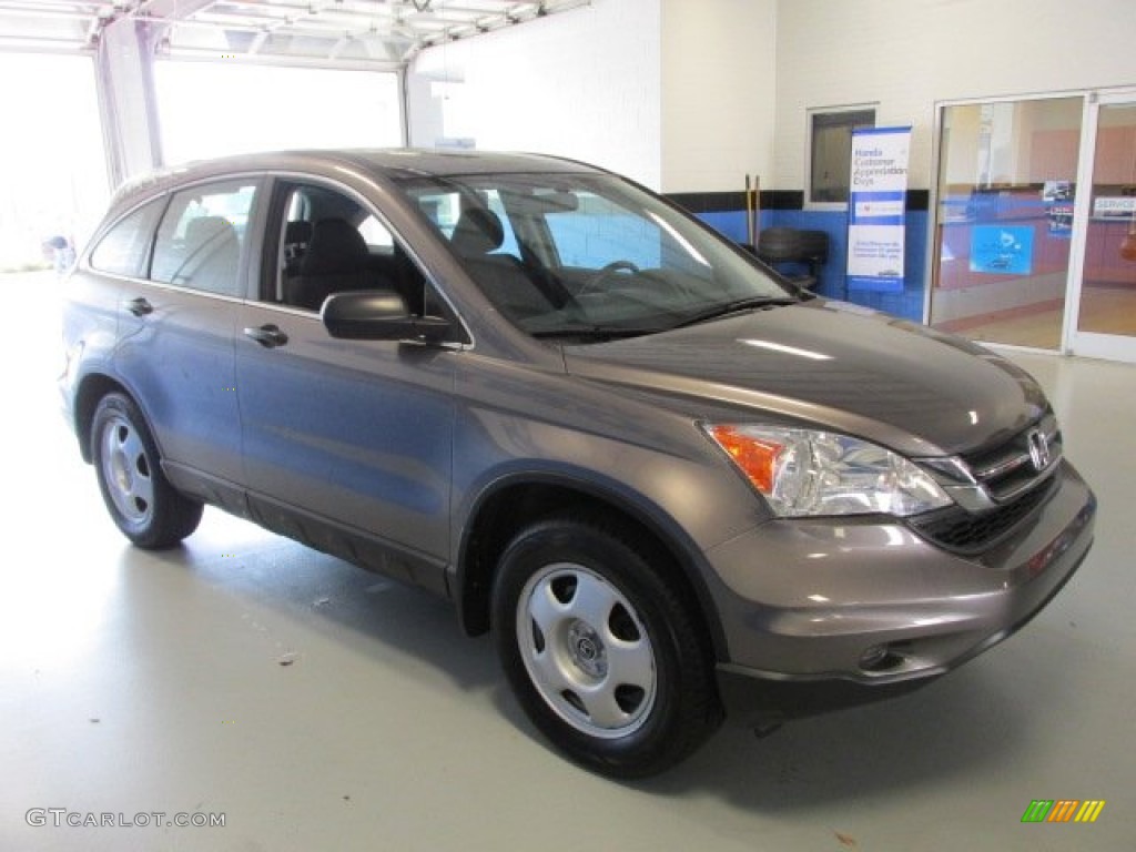 2011 CR-V LX 4WD - Urban Titanium Metallic / Black photo #5