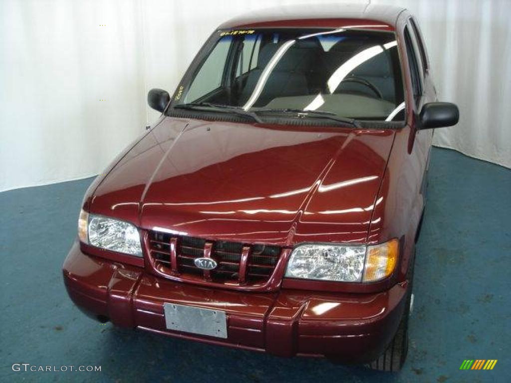 2001 Sportage  - Pepper Red / Gray photo #2