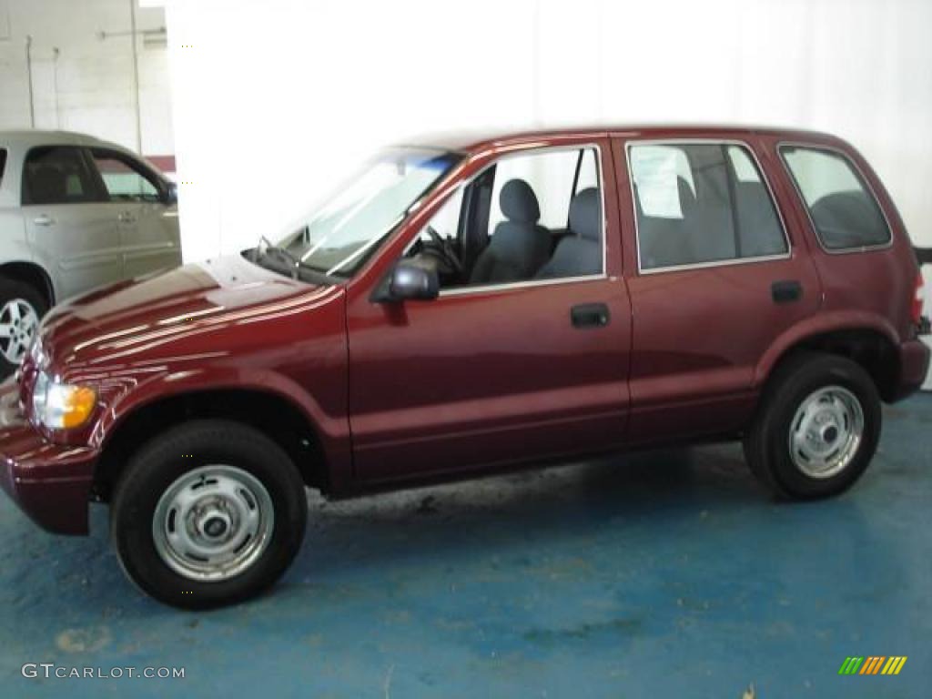2001 Sportage  - Pepper Red / Gray photo #7