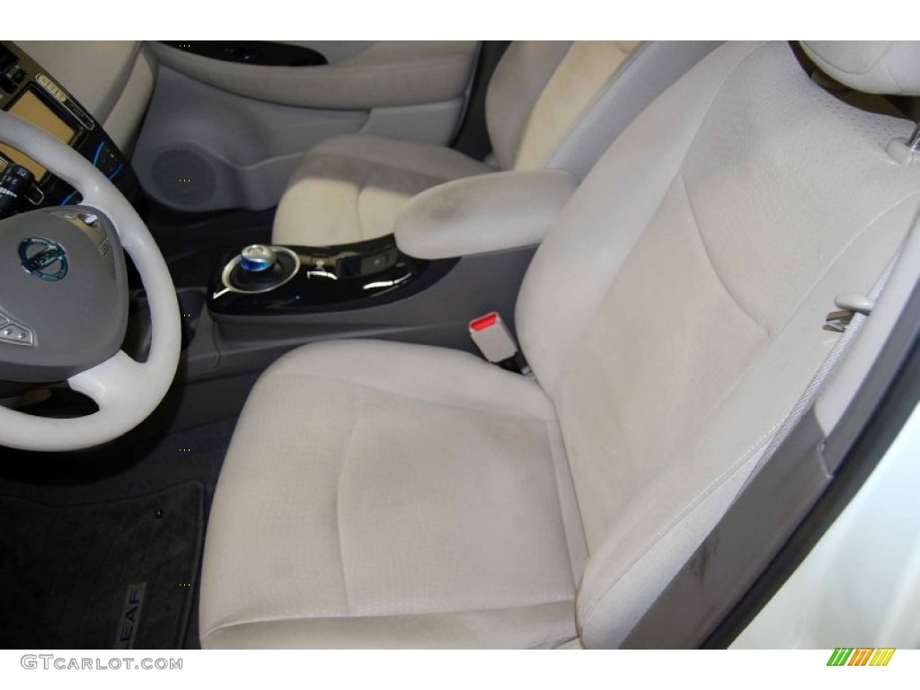 2011 LEAF SL - Glacier Pearl White / Light Gray photo #10
