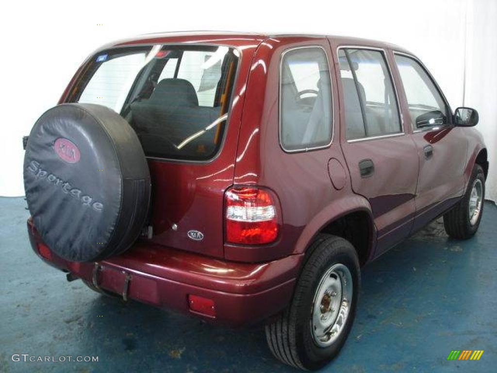 2001 Sportage  - Pepper Red / Gray photo #28