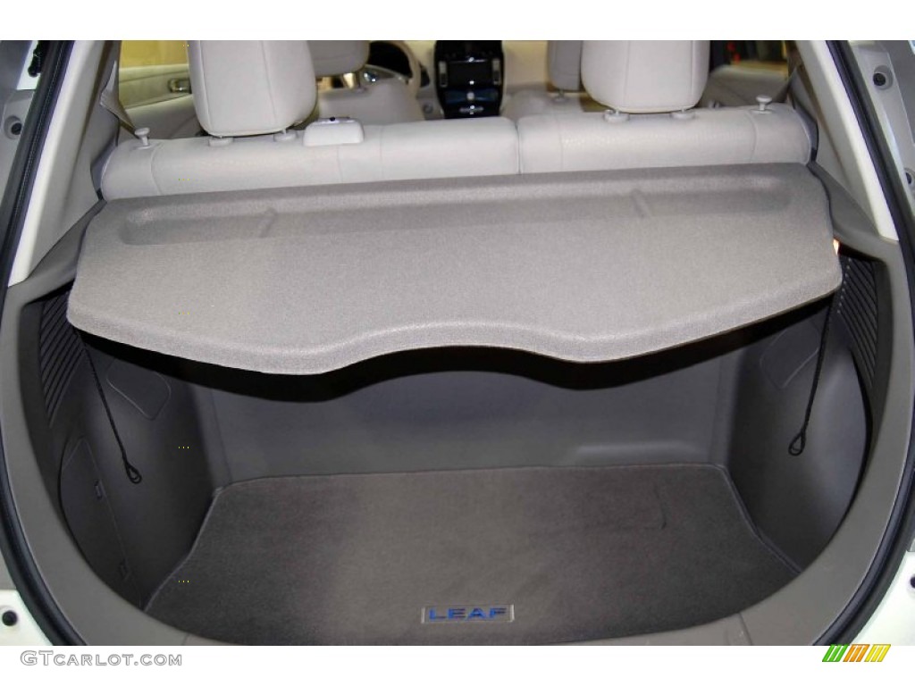 2011 LEAF SL - Glacier Pearl White / Light Gray photo #15