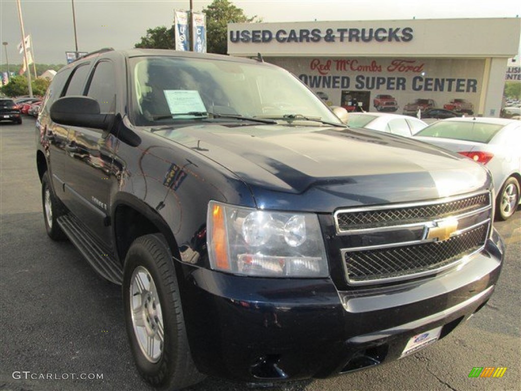 2008 Tahoe LS - Dark Blue Metallic / Ebony photo #1