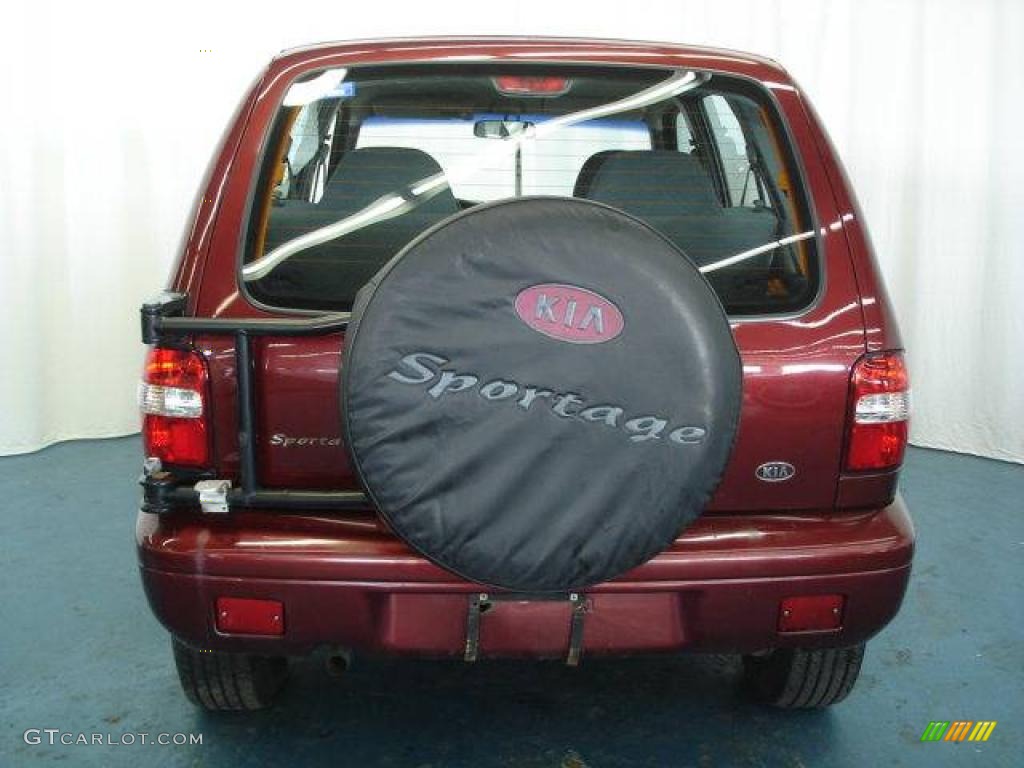 2001 Sportage  - Pepper Red / Gray photo #30