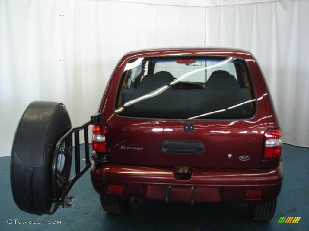 2001 Sportage  - Pepper Red / Gray photo #32