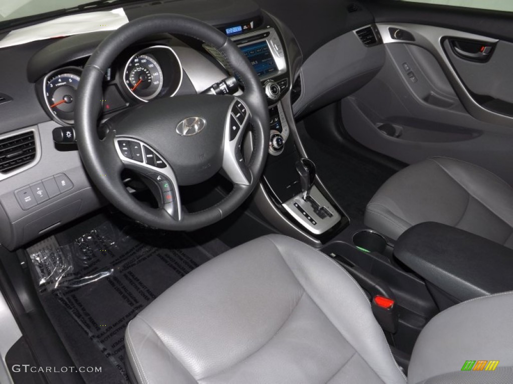 2012 Elantra Limited - Silver / Gray photo #12