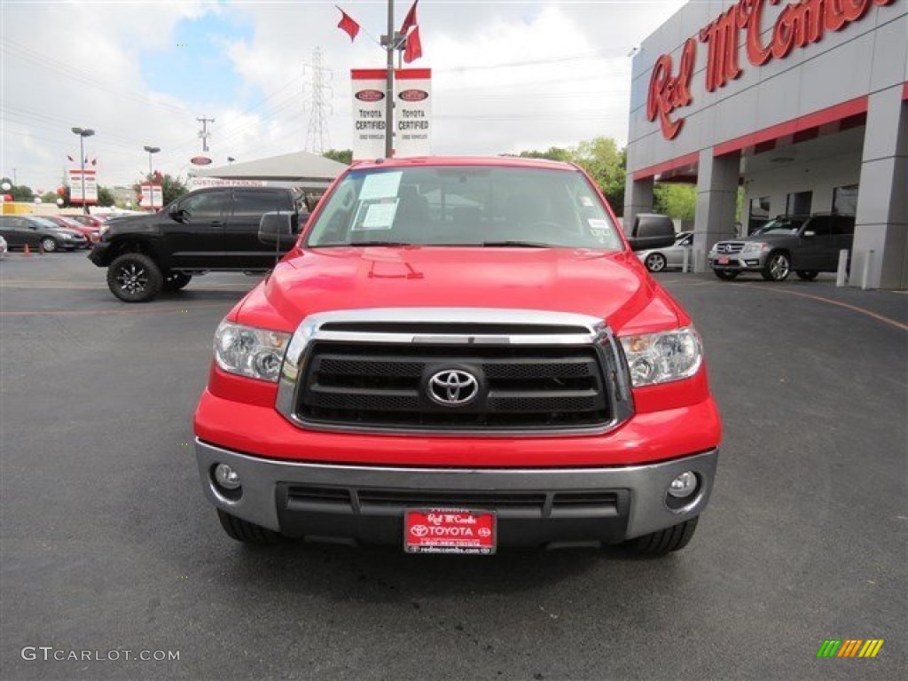 2011 Tundra TRD Double Cab 4x4 - Radiant Red / Graphite Gray photo #2