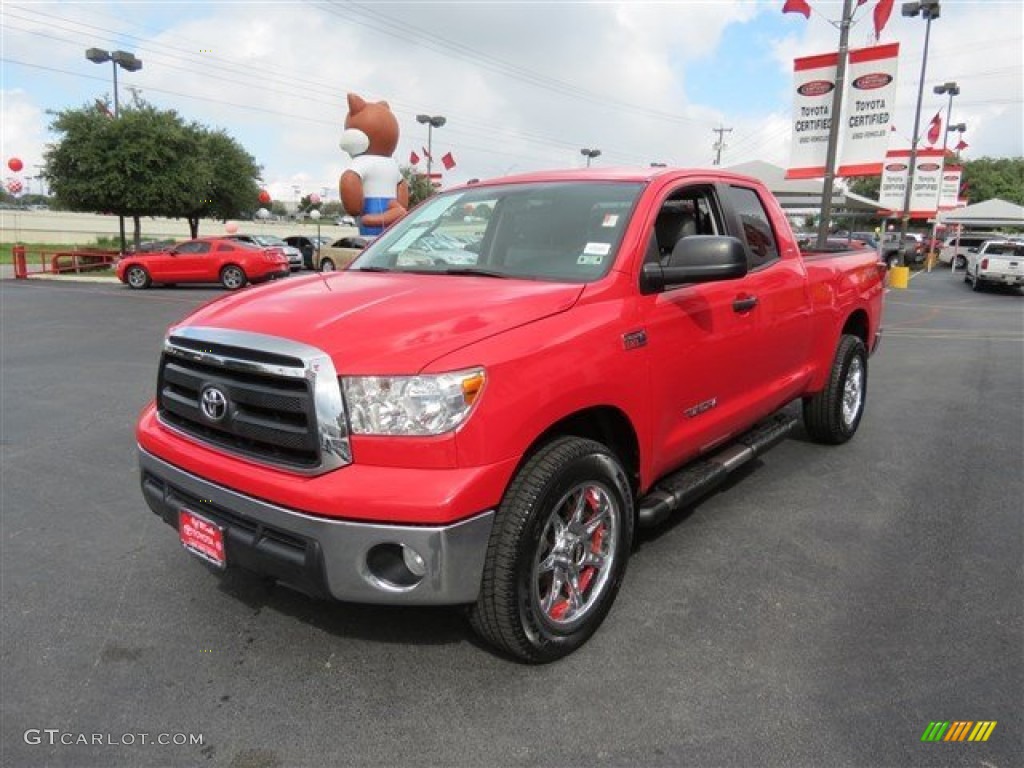 2011 Tundra TRD Double Cab 4x4 - Radiant Red / Graphite Gray photo #3