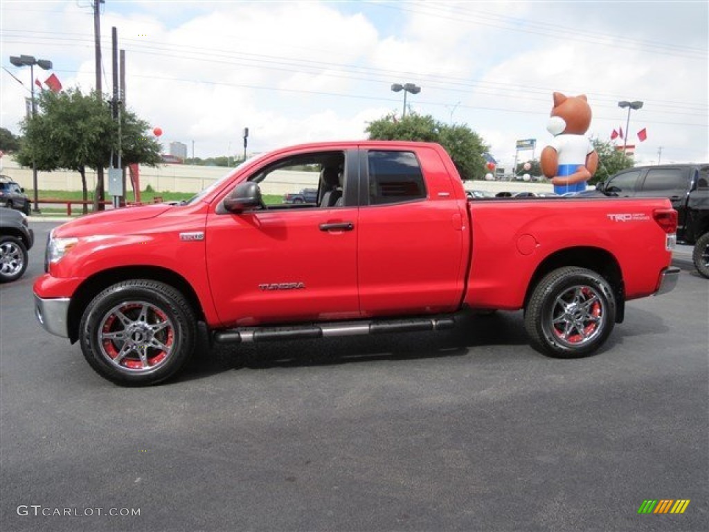 2011 Tundra TRD Double Cab 4x4 - Radiant Red / Graphite Gray photo #4