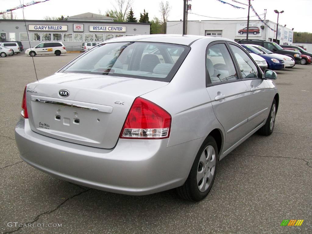 2008 Spectra EX Sedan - Silver / Gray photo #6