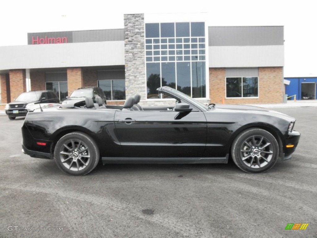 2011 Mustang V6 Premium Convertible - Ebony Black / Charcoal Black photo #1