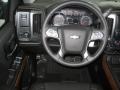 Jet Black 2014 Chevrolet Silverado 1500 LTZ Double Cab Steering Wheel