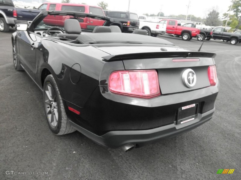 2011 Mustang V6 Premium Convertible - Ebony Black / Charcoal Black photo #23