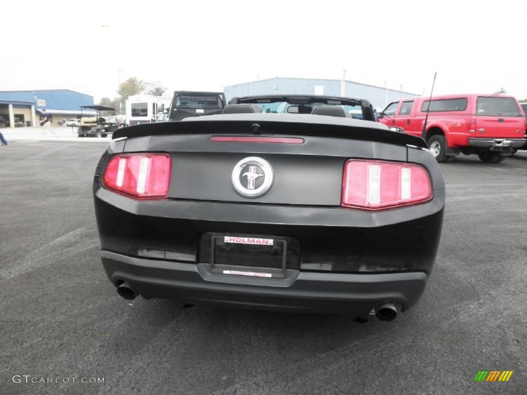 2011 Mustang V6 Premium Convertible - Ebony Black / Charcoal Black photo #24