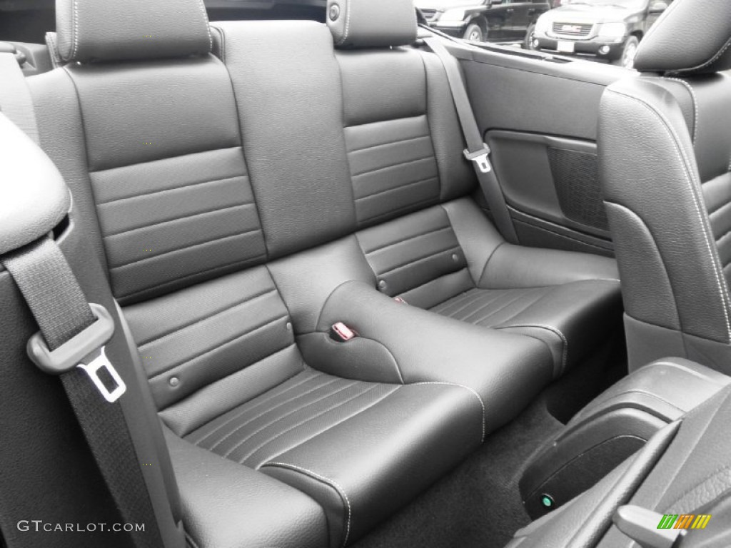 2011 Mustang V6 Premium Convertible - Ebony Black / Charcoal Black photo #27