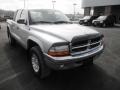 2001 Bright Silver Metallic Dodge Dakota SLT Quad Cab 4x4  photo #2