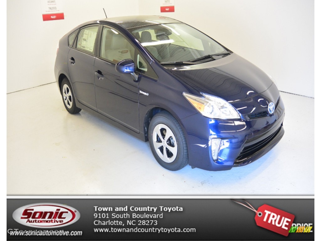 2013 Prius Four Hybrid - Nautical Blue Metallic / Misty Gray photo #1