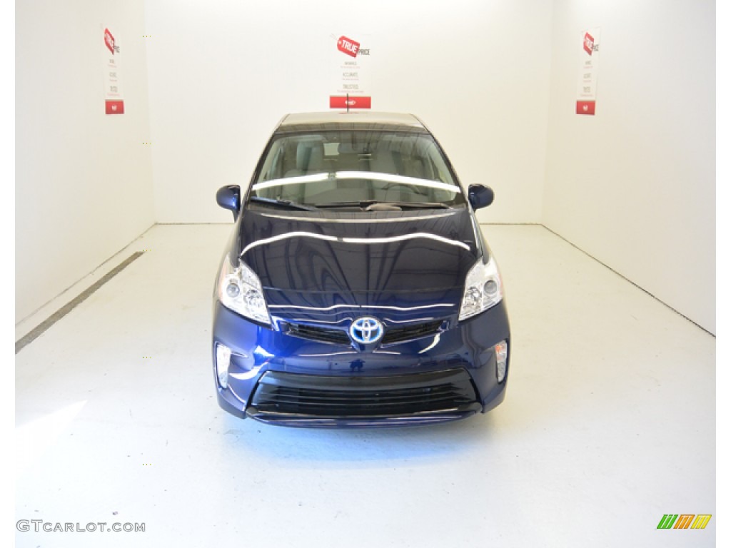 2013 Prius Four Hybrid - Nautical Blue Metallic / Misty Gray photo #2