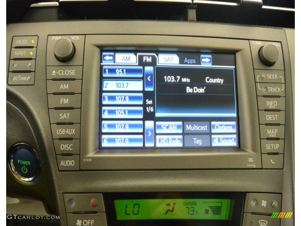 2013 Prius Four Hybrid - Nautical Blue Metallic / Misty Gray photo #18