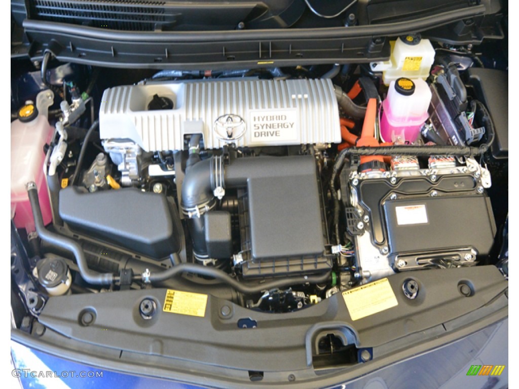 2013 Prius Four Hybrid - Nautical Blue Metallic / Misty Gray photo #34
