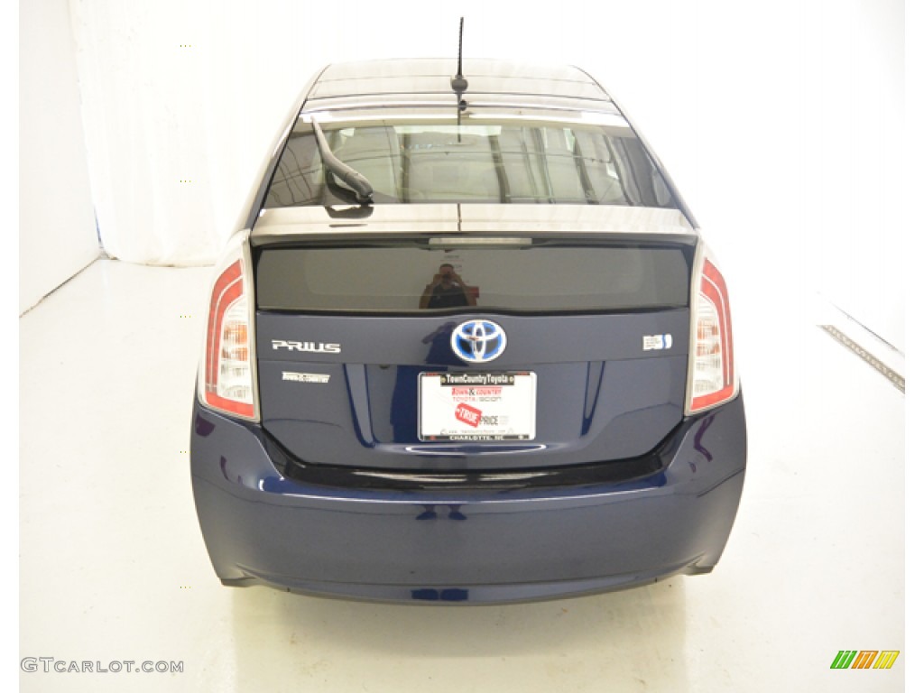 2013 Prius Four Hybrid - Nautical Blue Metallic / Misty Gray photo #37