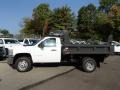 2014 Summit White Chevrolet Silverado 3500HD WT Regular Cab Dual Rear Wheel 4x4 Dump Truck  photo #1