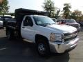 Summit White - Silverado 3500HD WT Regular Cab Dual Rear Wheel 4x4 Dump Truck Photo No. 4