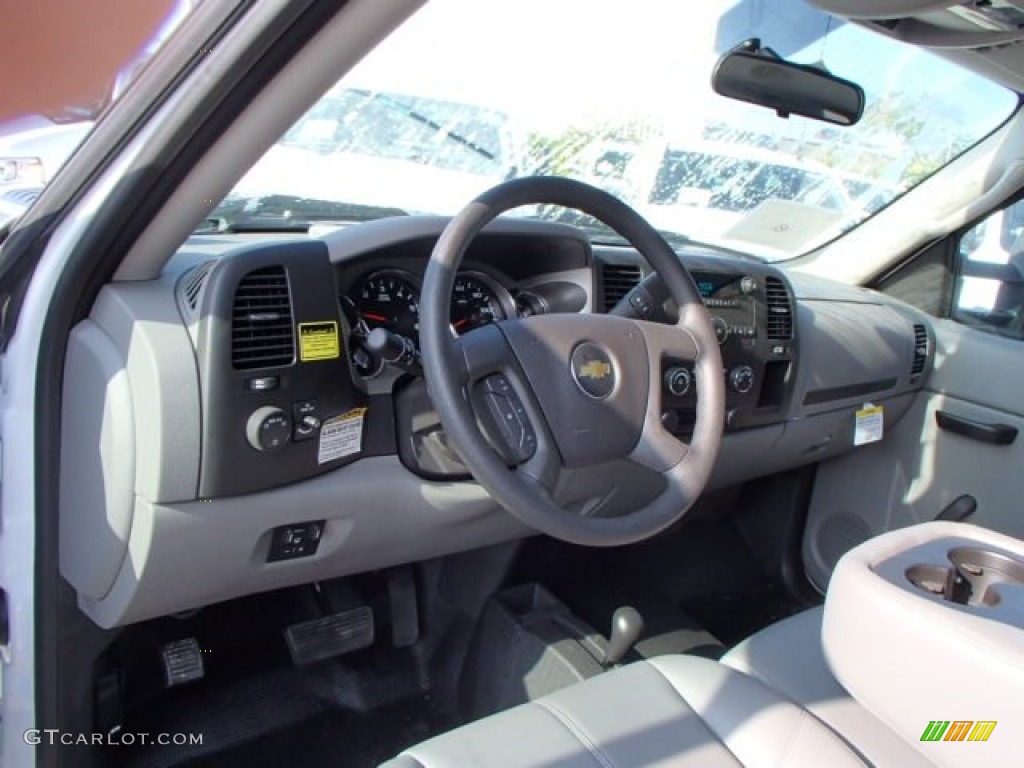 2014 Chevrolet Silverado 3500HD WT Regular Cab Dual Rear Wheel 4x4 Dump Truck Dark Titanium Dashboard Photo #86368524