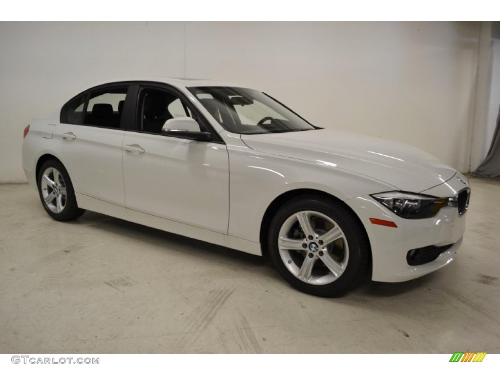 2014 3 Series 328d Sedan - Alpine White / Black photo #2