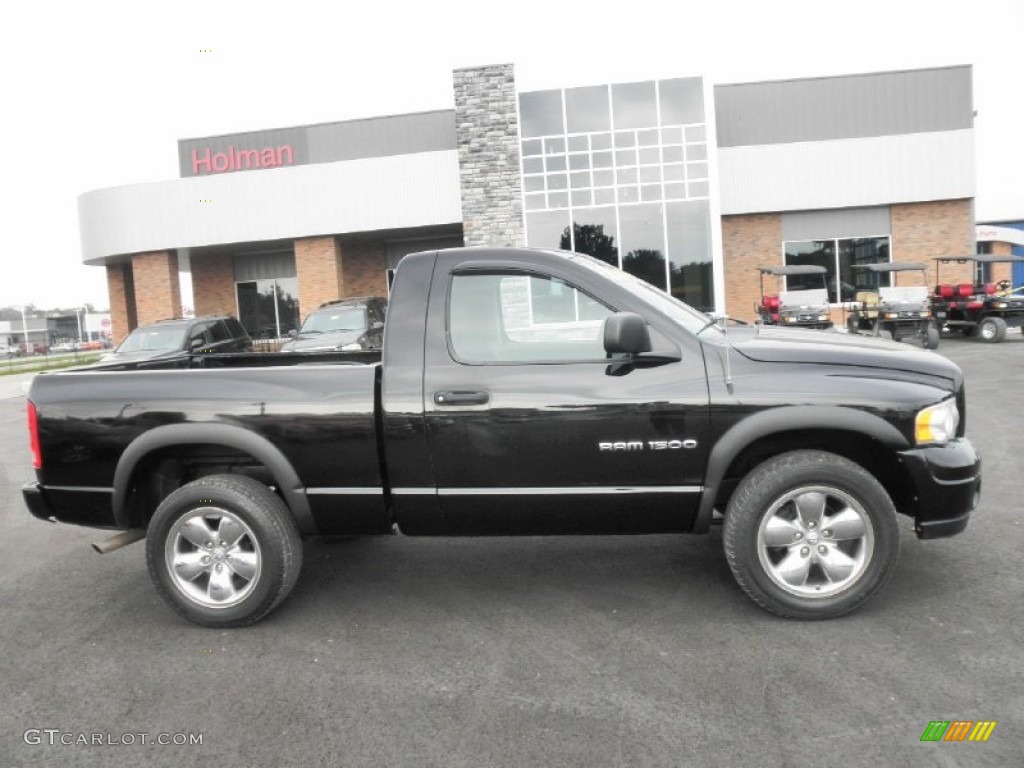 2003 Ram 1500 SLT Regular Cab 4x4 - Black / Dark Slate Gray photo #1