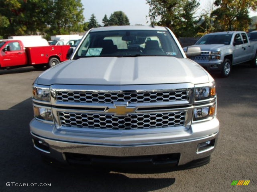 2014 Silverado 1500 LT Double Cab 4x4 - Silver Ice Metallic / Jet Black photo #3