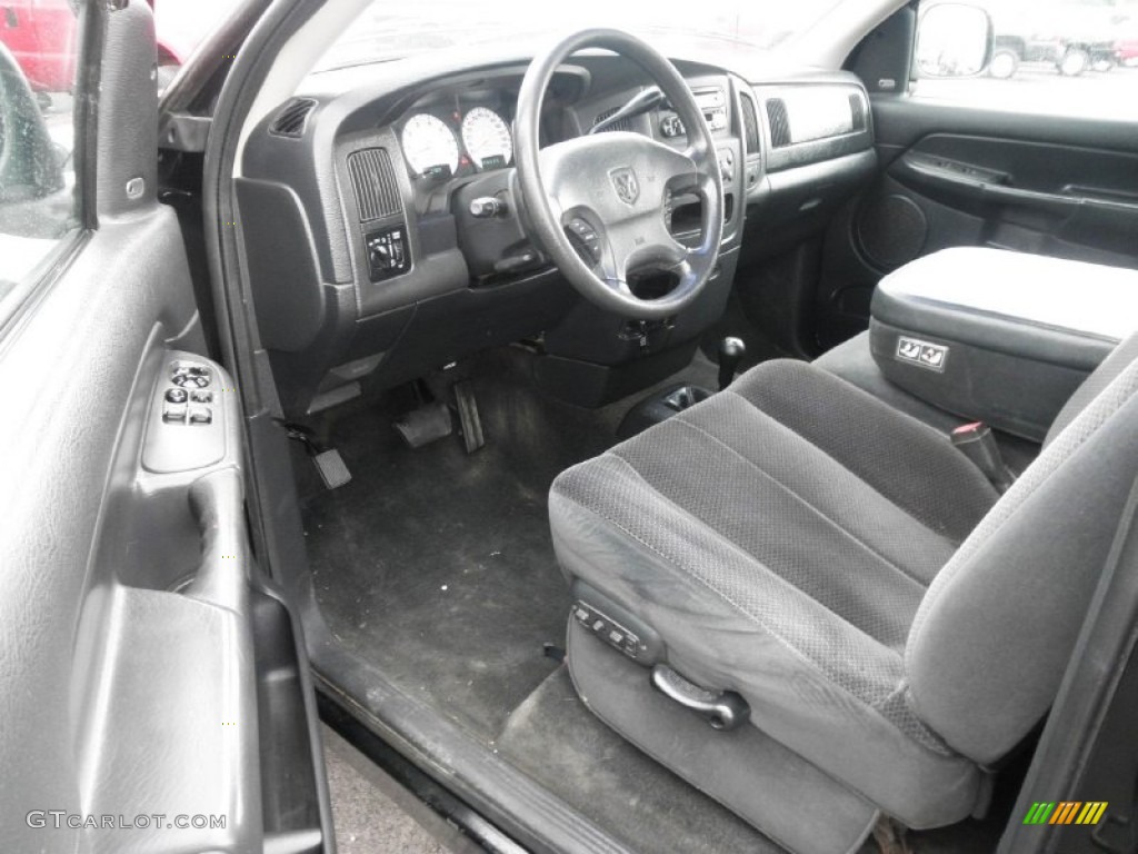Dark Slate Gray Interior 2003 Dodge Ram 1500 SLT Regular Cab 4x4 Photo #86369241