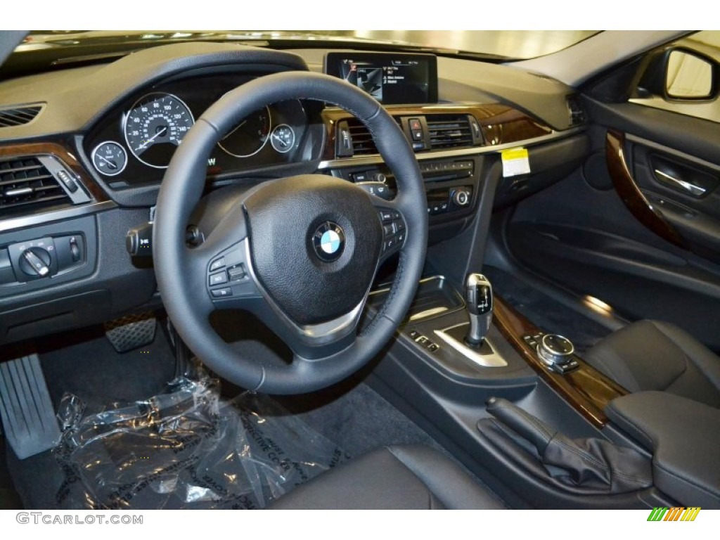 Black Interior 2014 BMW 3 Series 328d Sedan Photo #86369274