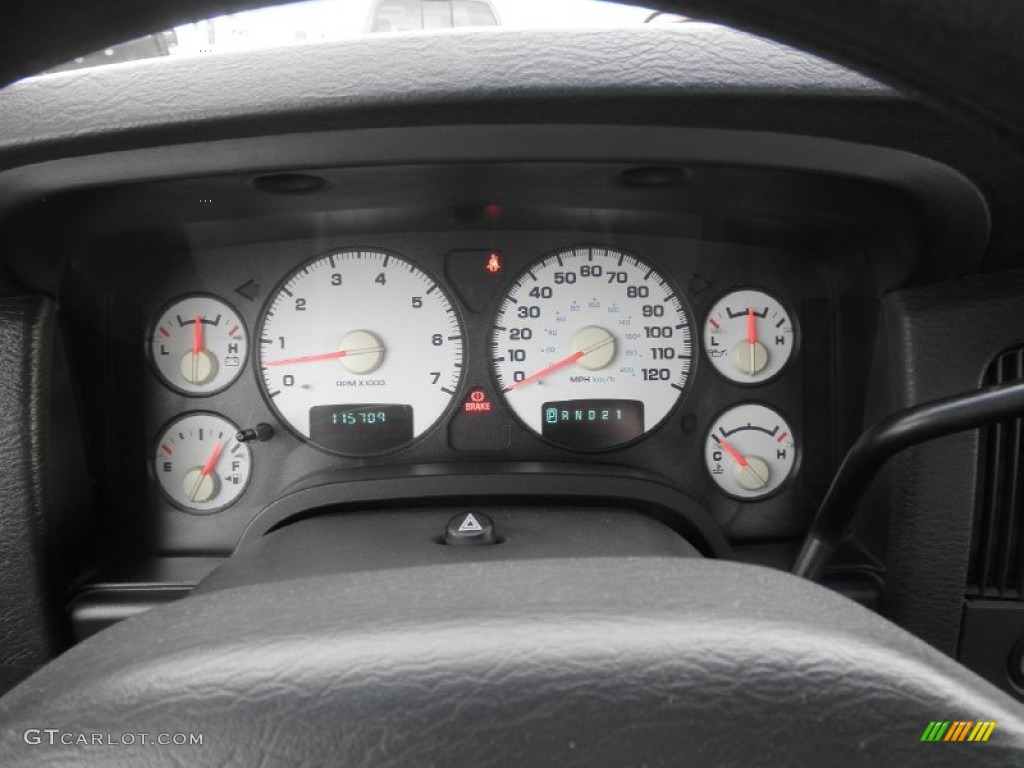 2003 Dodge Ram 1500 SLT Regular Cab 4x4 Gauges Photo #86369418