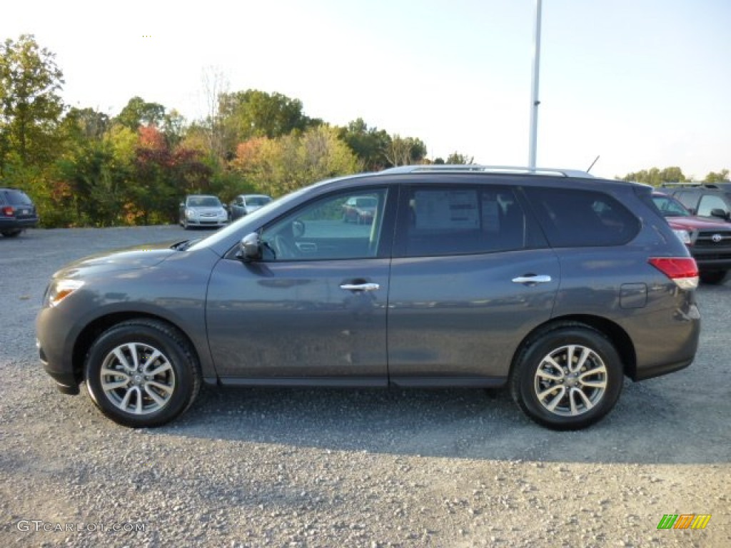 Dark Slate 2014 Nissan Pathfinder SV AWD Exterior Photo #86369481