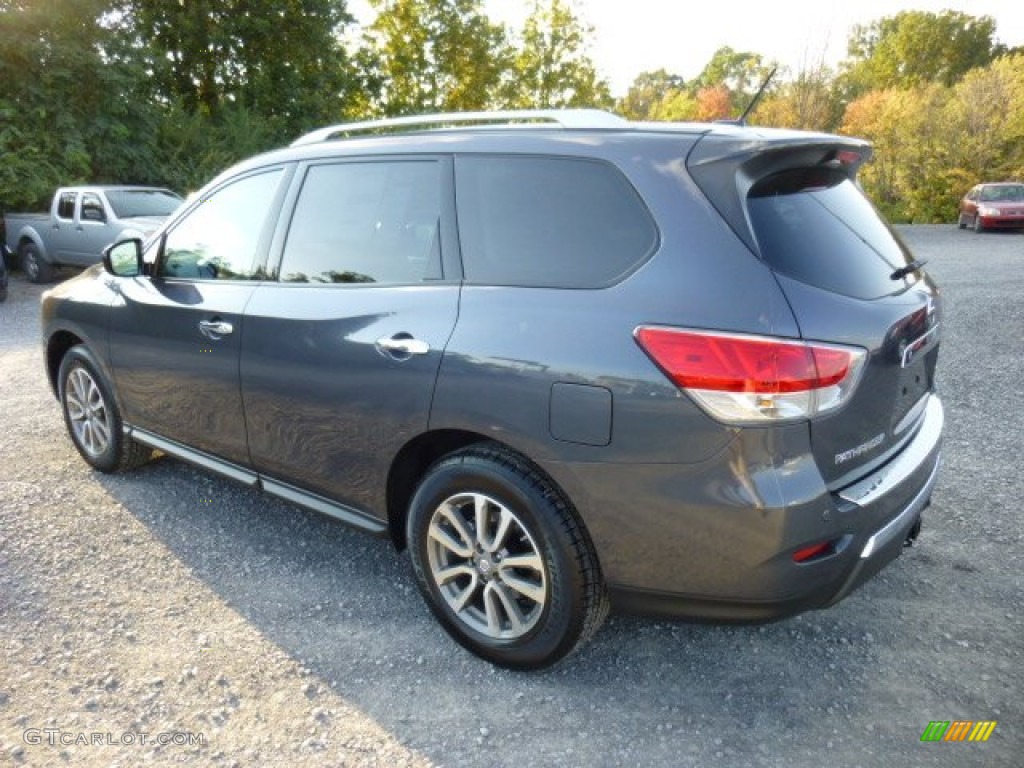Dark Slate 2014 Nissan Pathfinder SV AWD Exterior Photo #86369502
