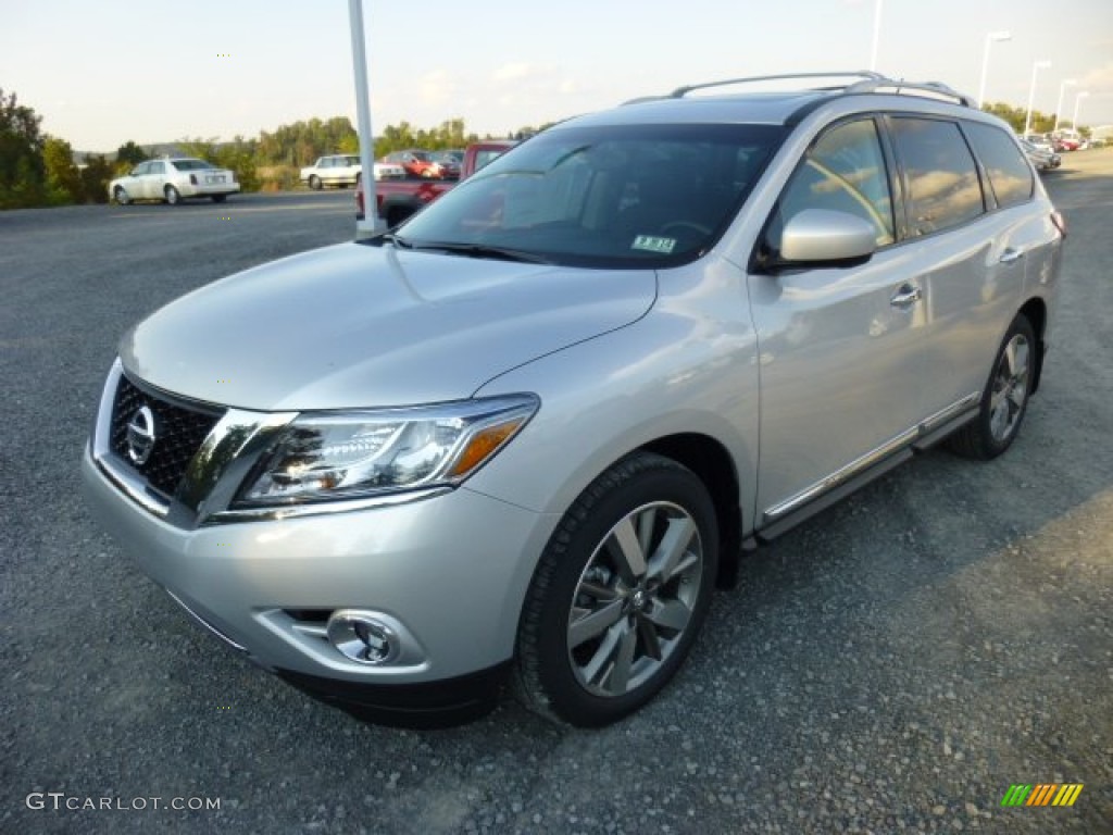 Brilliant Silver 2014 Nissan Pathfinder Platinum AWD Exterior Photo #86369901