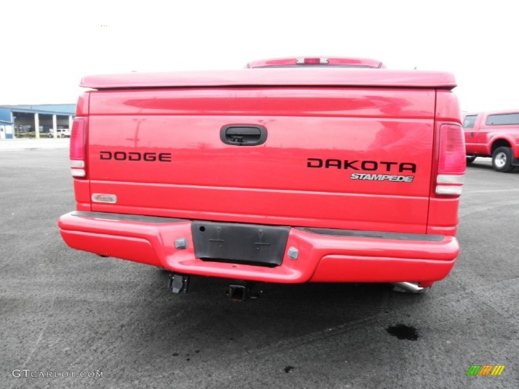 2004 Dakota Stampede Club Cab - Flame Red / Dark Slate Gray photo #19