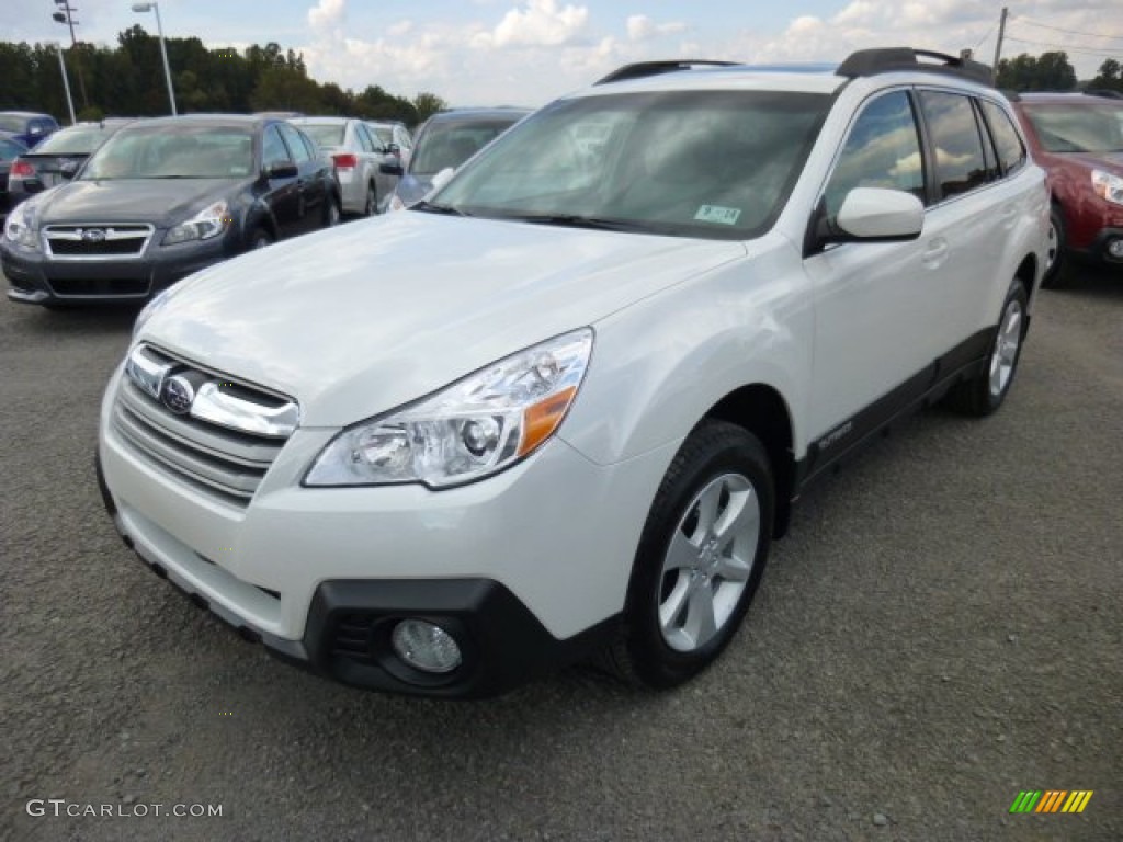 Satin White Pearl 2014 Subaru Outback 2.5i Premium Exterior Photo #86370808