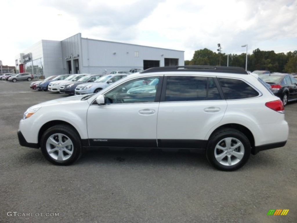 Satin White Pearl 2014 Subaru Outback 2.5i Premium Exterior Photo #86370830