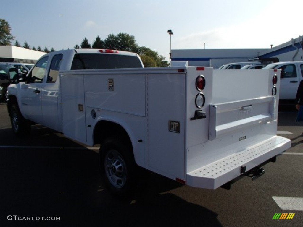 2013 Silverado 2500HD Work Truck Extended Cab 4x4 Utility - Summit White / Dark Titanium photo #8