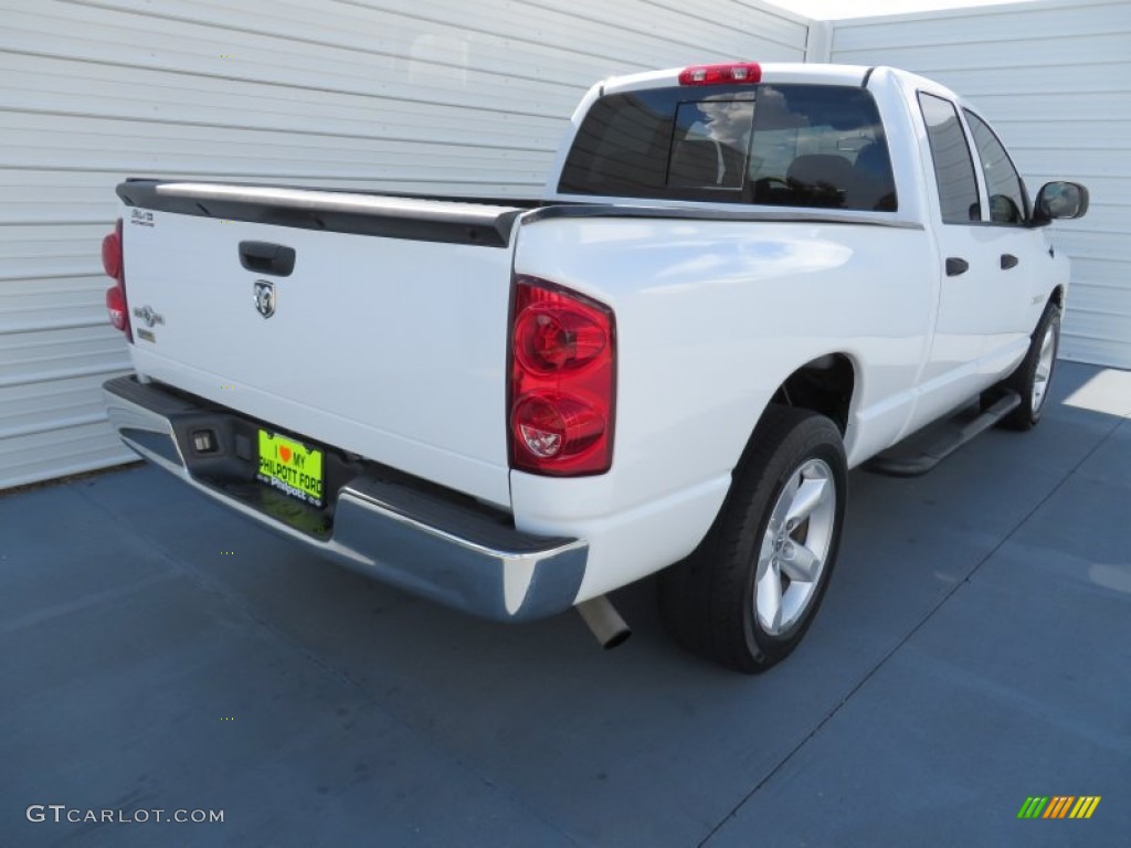 2008 Ram 1500 Lone Star Edition Quad Cab - Bright White / Khaki photo #4