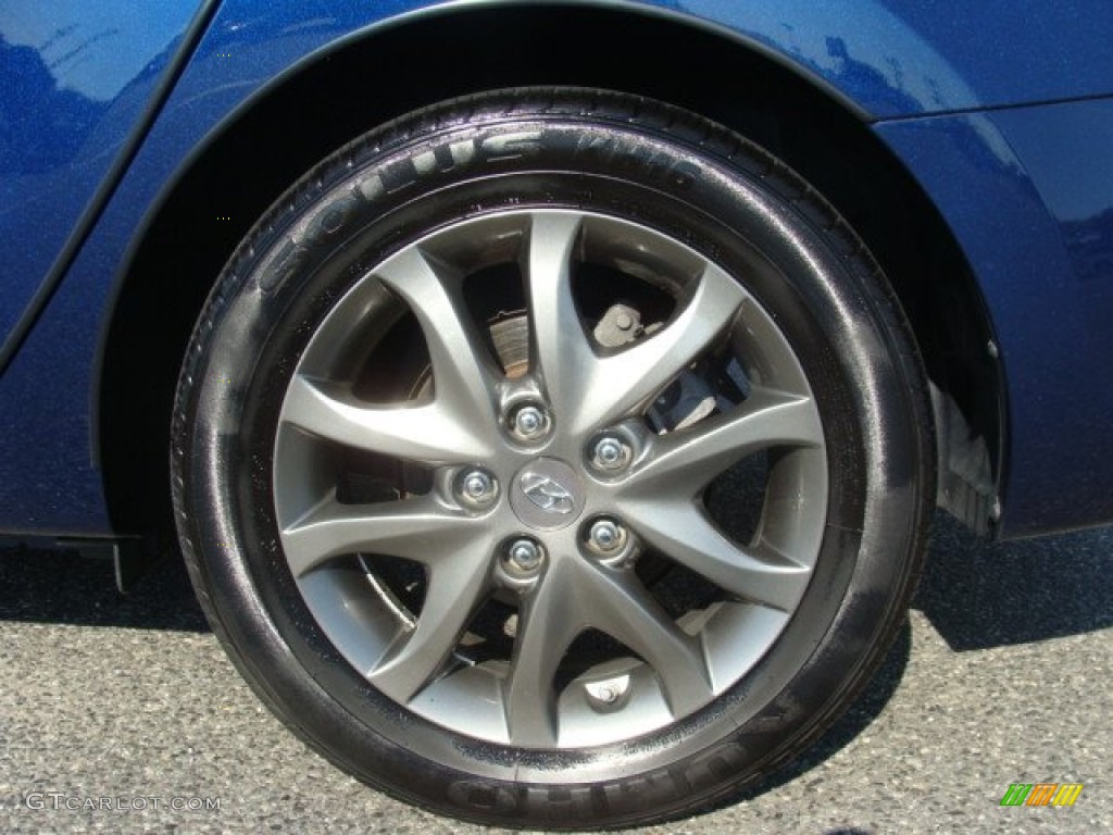 2012 Elantra GLS Touring - Atlantic Blue / Black photo #6