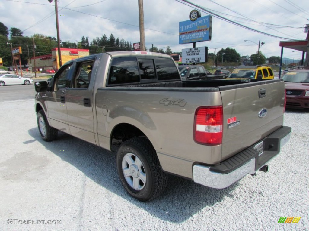 2004 F150 XLT SuperCrew 4x4 - Arizona Beige Metallic / Tan photo #13