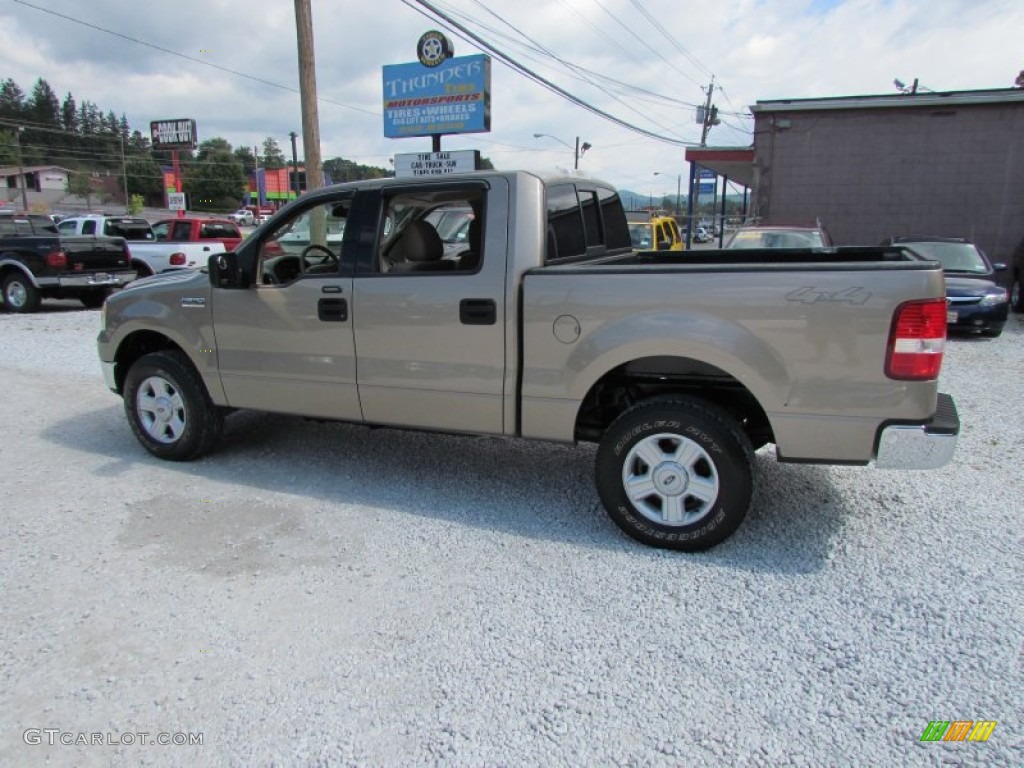 2004 F150 XLT SuperCrew 4x4 - Arizona Beige Metallic / Tan photo #16