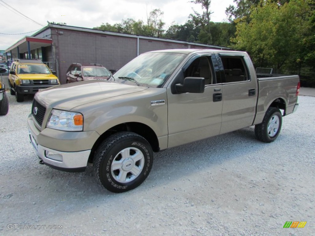 2004 F150 XLT SuperCrew 4x4 - Arizona Beige Metallic / Tan photo #19